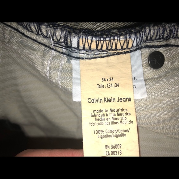 Calvin Klein Jeans 34x34 - Picture 3 of 3